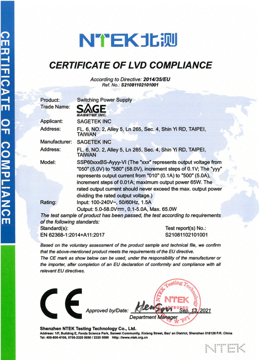 Certificate of Compliance